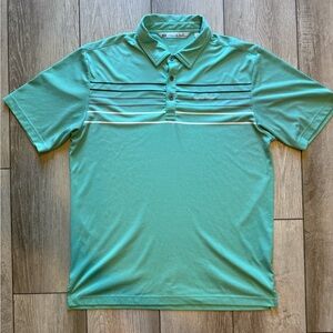 Travis Mathew Men’s Large Green Performance Polo Shirt